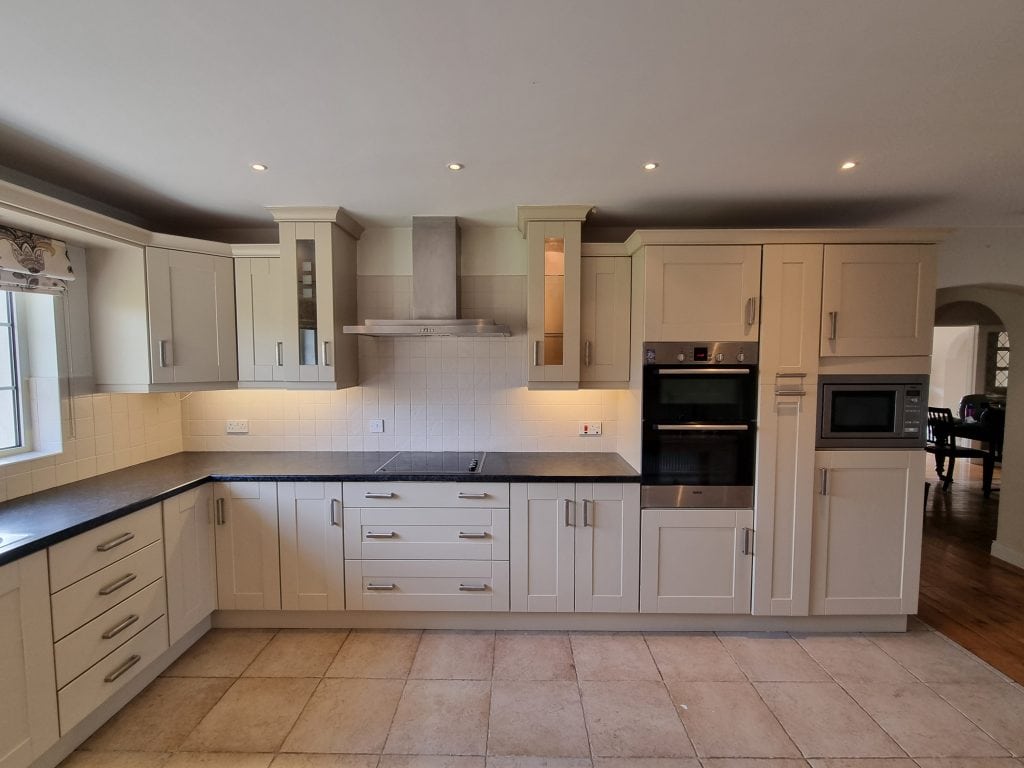 kitchen after painting in portrush